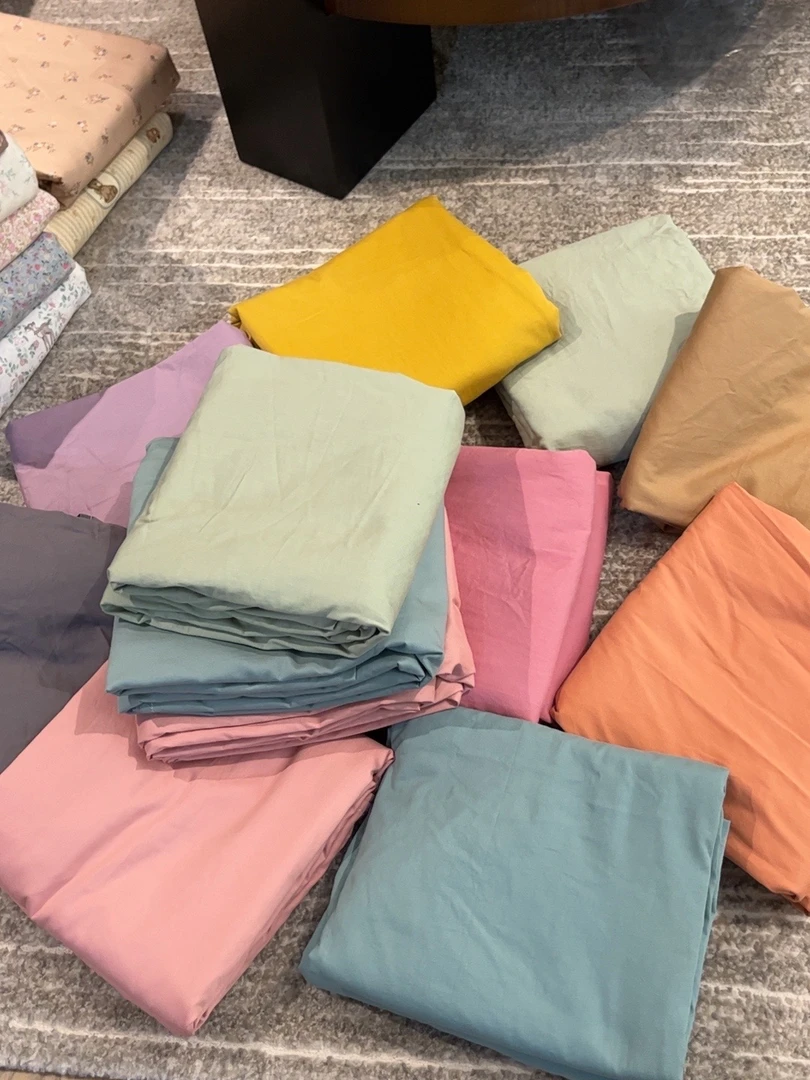 司寕家 马卡龙莫兰迪色系全棉床单   随机发～