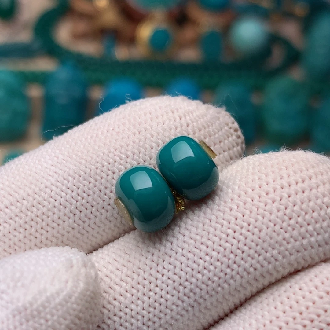 未镶嵌绿松石珠宝奇石8.5mm