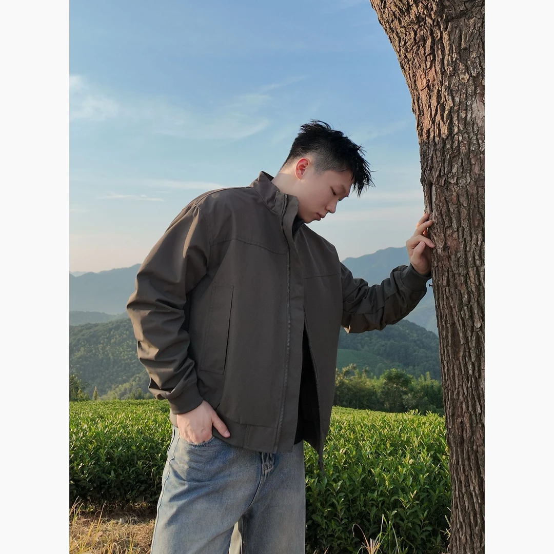 【阿杰专属】美式秋季教练夹克三防立领休闲男户外工装飞行百搭外套