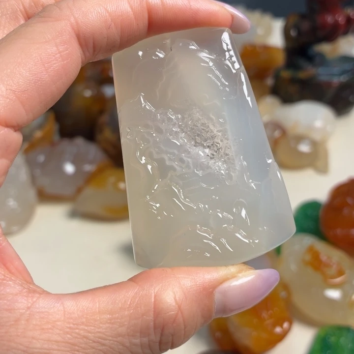 玛瑙/玉髓未镶嵌吊坠(不含链)