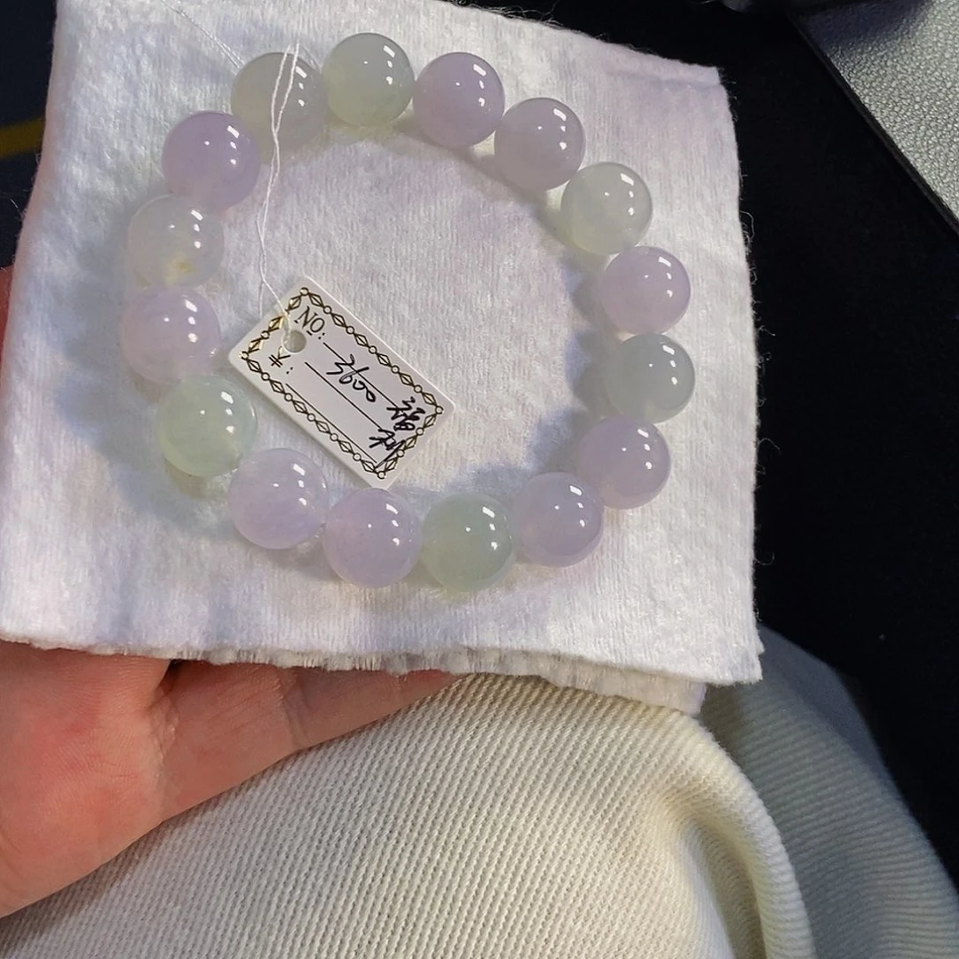 定制翡翠未镶嵌翡翠手串卡12.8