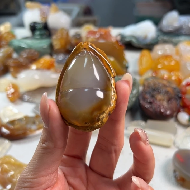 玛瑙/玉髓吊坠(不含链)未镶嵌