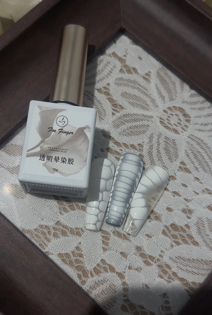 FOXFINGER·豆汤新款美甲透明晕染胶可搭配任意色胶美甲常用万能