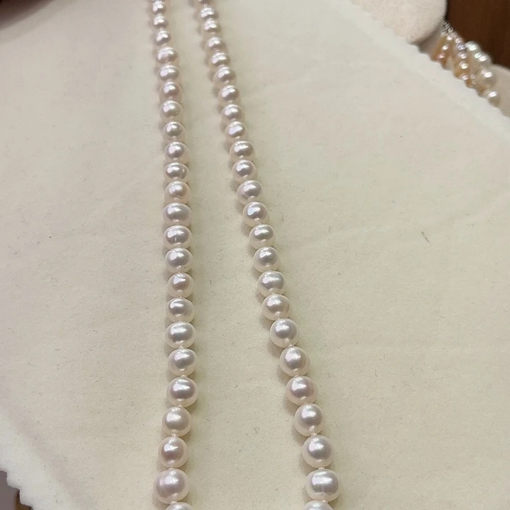 颈饰合金淡水珍珠