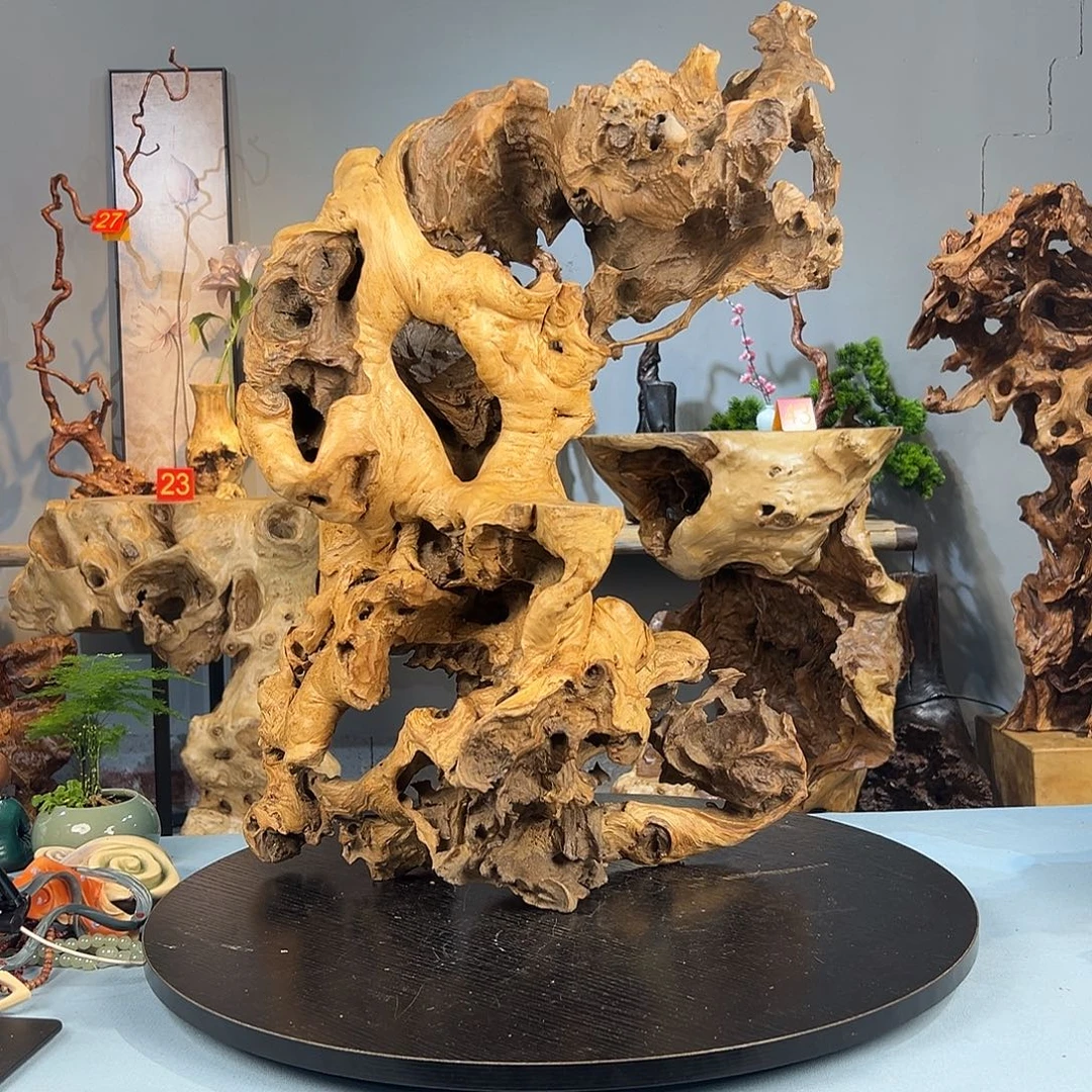 永***阁香榧木根雕摆件33333333333