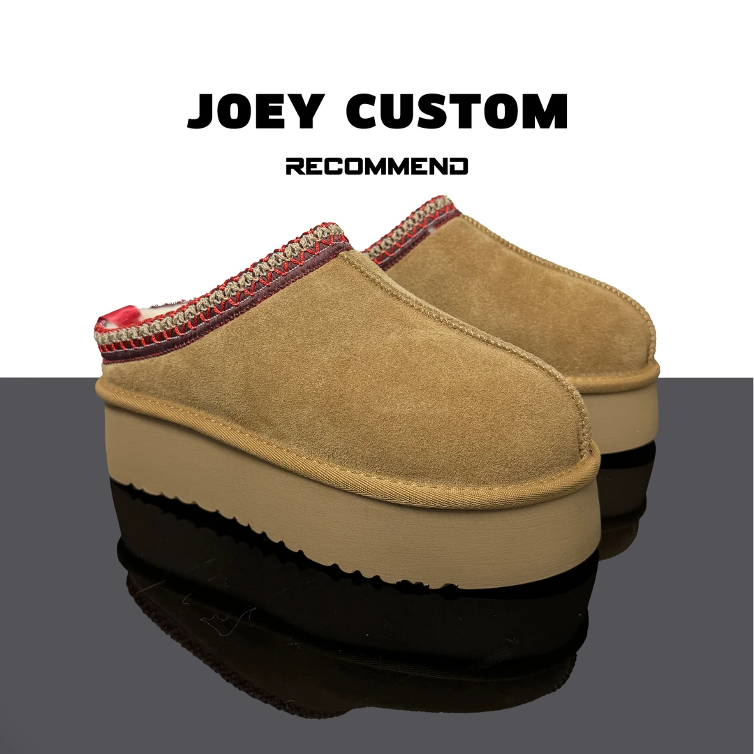 JOEY | 冬季新品民族风半托雪地靴加绒加厚女棉鞋  99-12