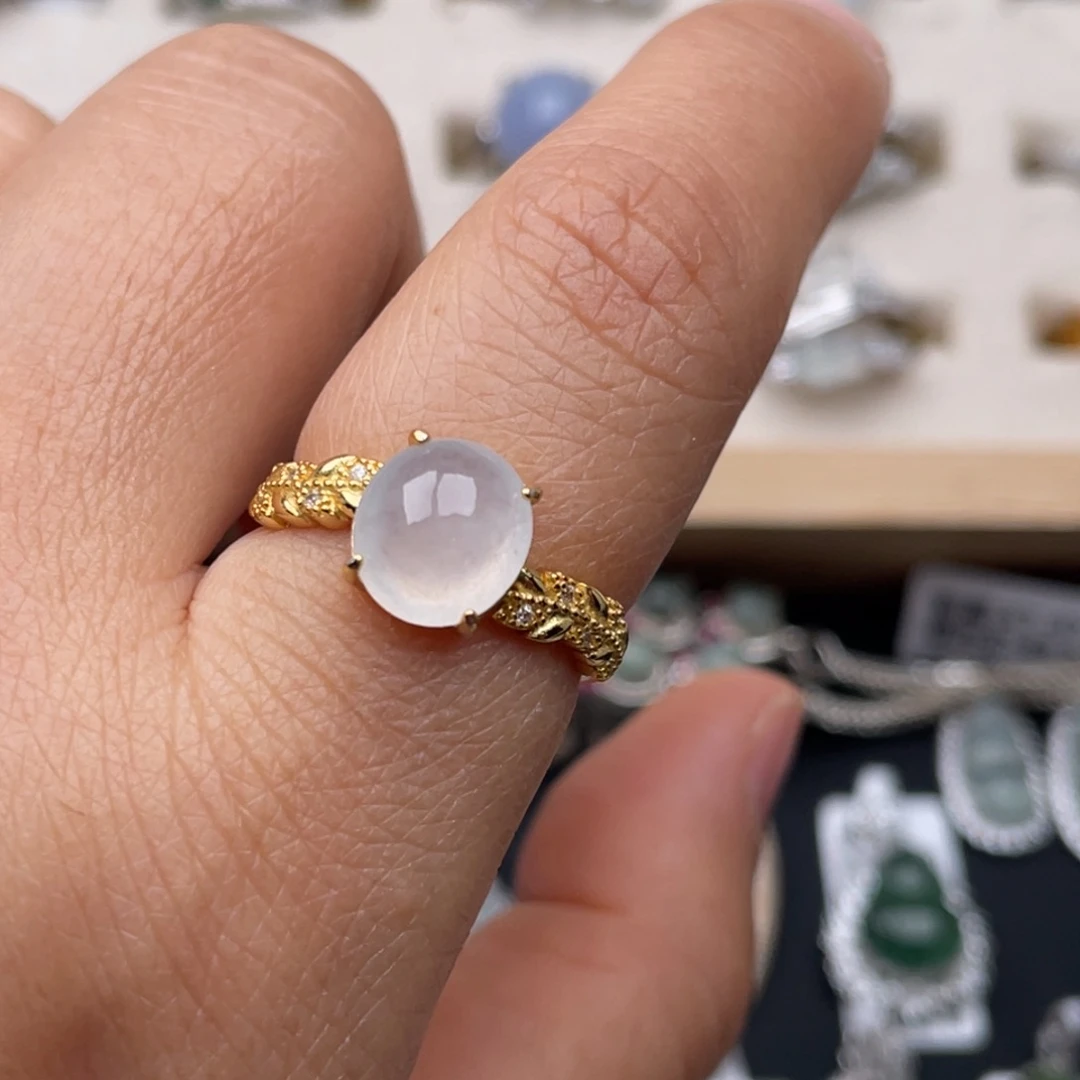 翡翠银S925镶嵌吊坠(不含链)