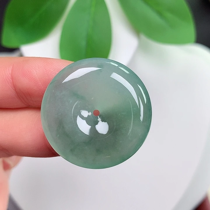 颈饰未镶嵌翡翠平安扣27.6x5.5mm