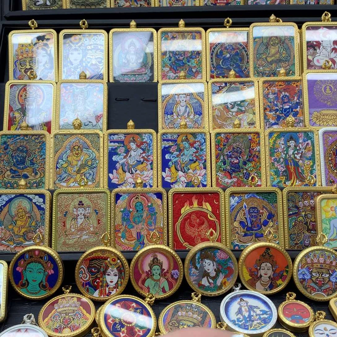 吊坠?***?纯手绘唐卡，准提佛母