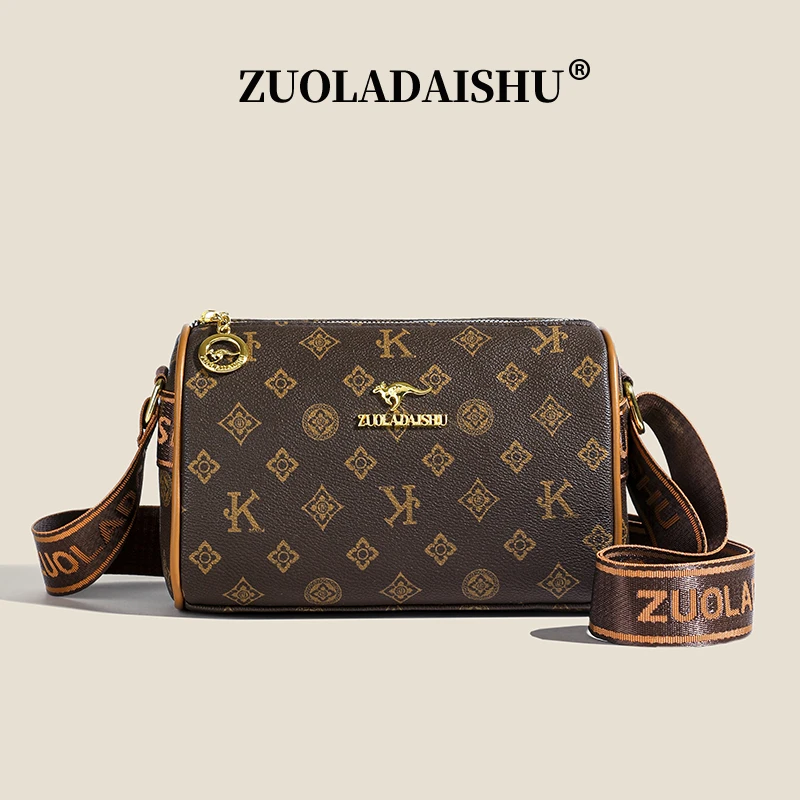 2025新款时尚印花单肩包大容量枕头包百搭女包斜挎包288010