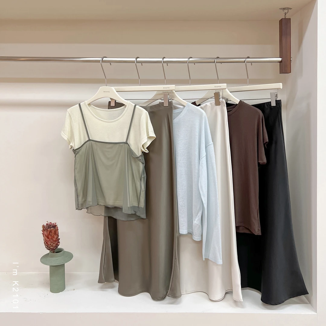 远哥 新高级感缎面高腰包臀鱼尾半身裙 K2101