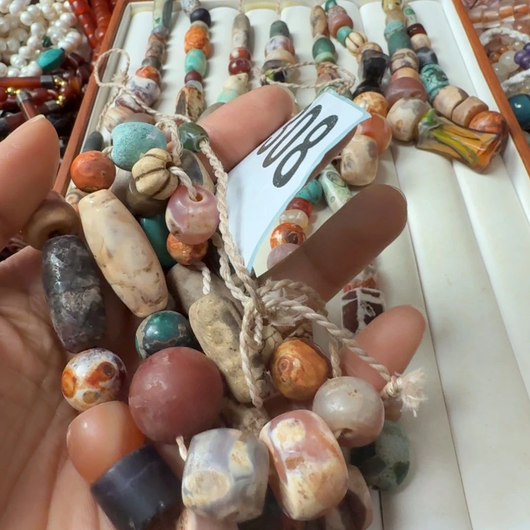 雨***虹玛瑙/玉髓未镶嵌颈饰