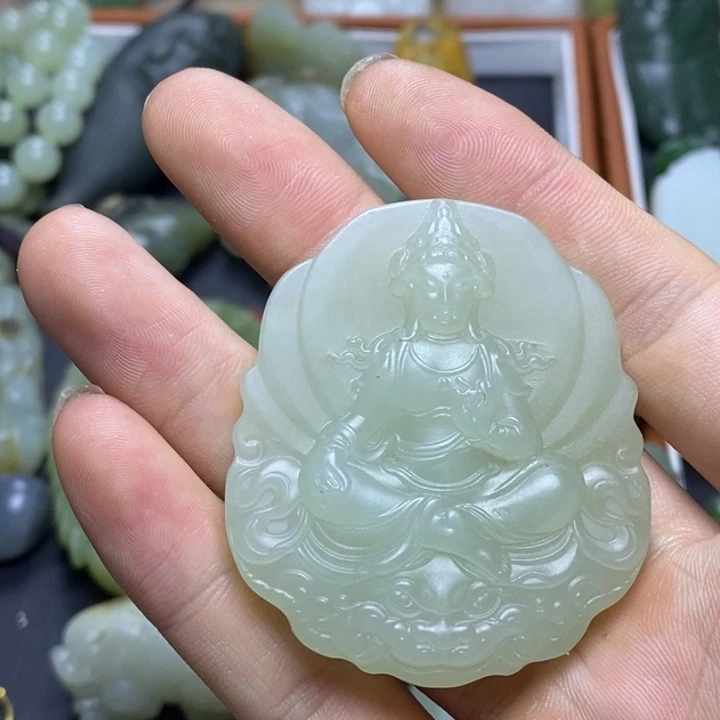 和田玉未镶嵌吊坠(不含链)