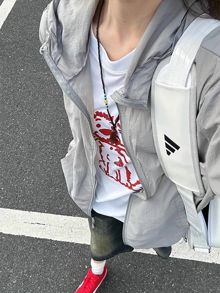 户外冰丝轻薄款连帽防晒衣男女士钓鱼外套夏季防紫外线透气防晒服