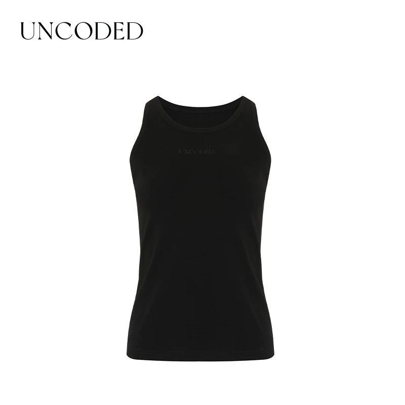 UNCODED 黑色/白色/灰色基础简约无袖百搭经典纯色背心 KWFR5T088