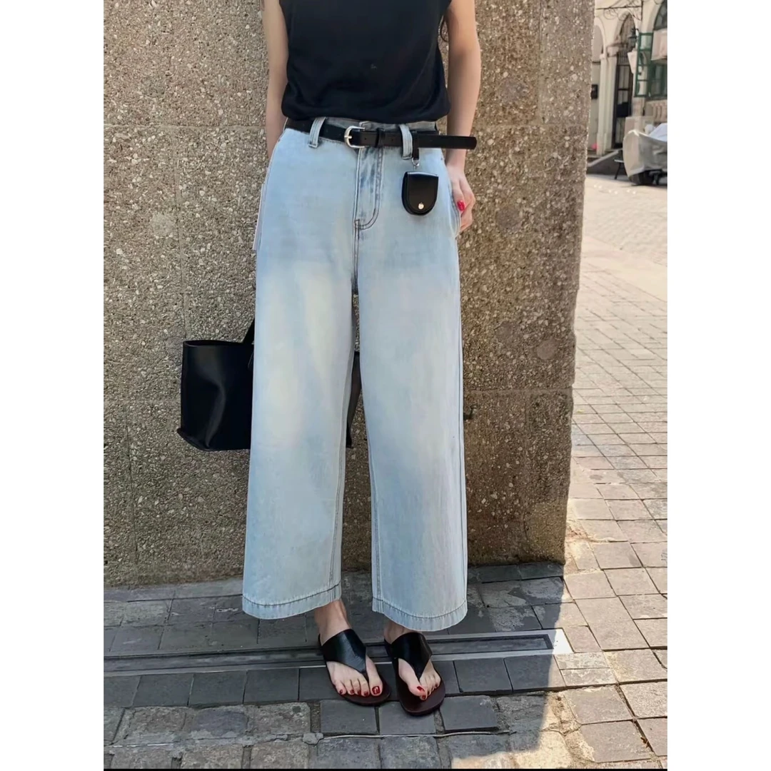 【坦姐严选 实体品质】四面横弹显瘦百搭九分牛仔裤666999