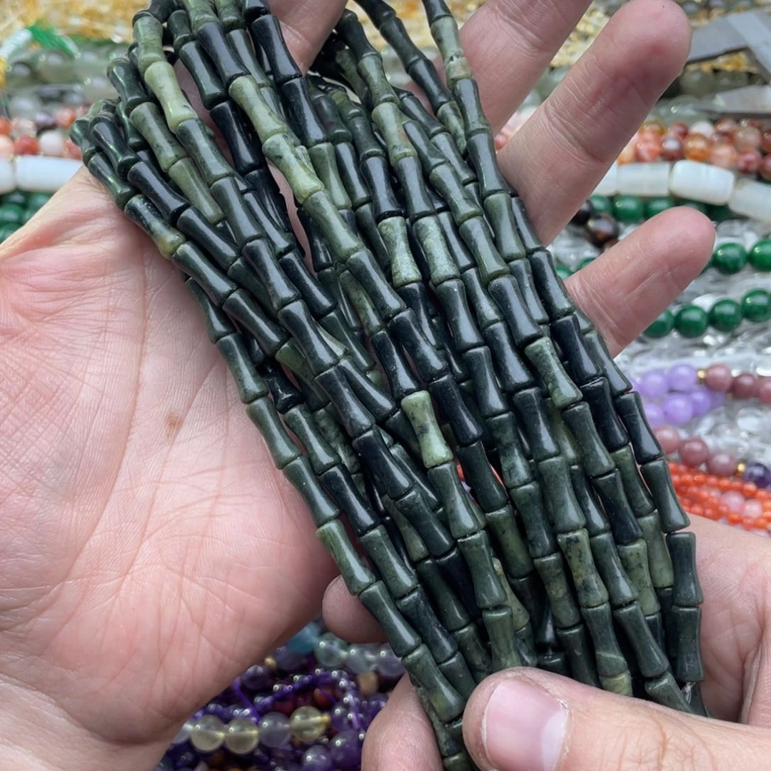 玛瑙/玉髓珠宝半成品未镶嵌一条装5*12南方玉竹节