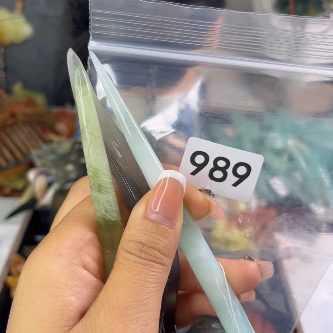 岫玉未镶嵌发饰零