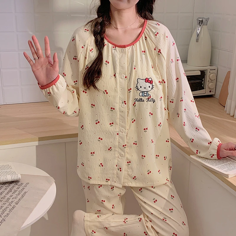 产妇家居服孕妇睡衣产后月子服进产房待产服带胸垫哺乳喂奶衣薄款