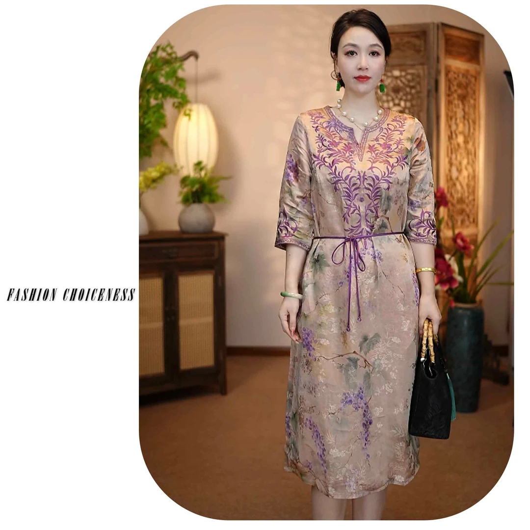 （扶瑶-现货）新中式国风夏季新款上新日常时尚显瘦连衣裙女