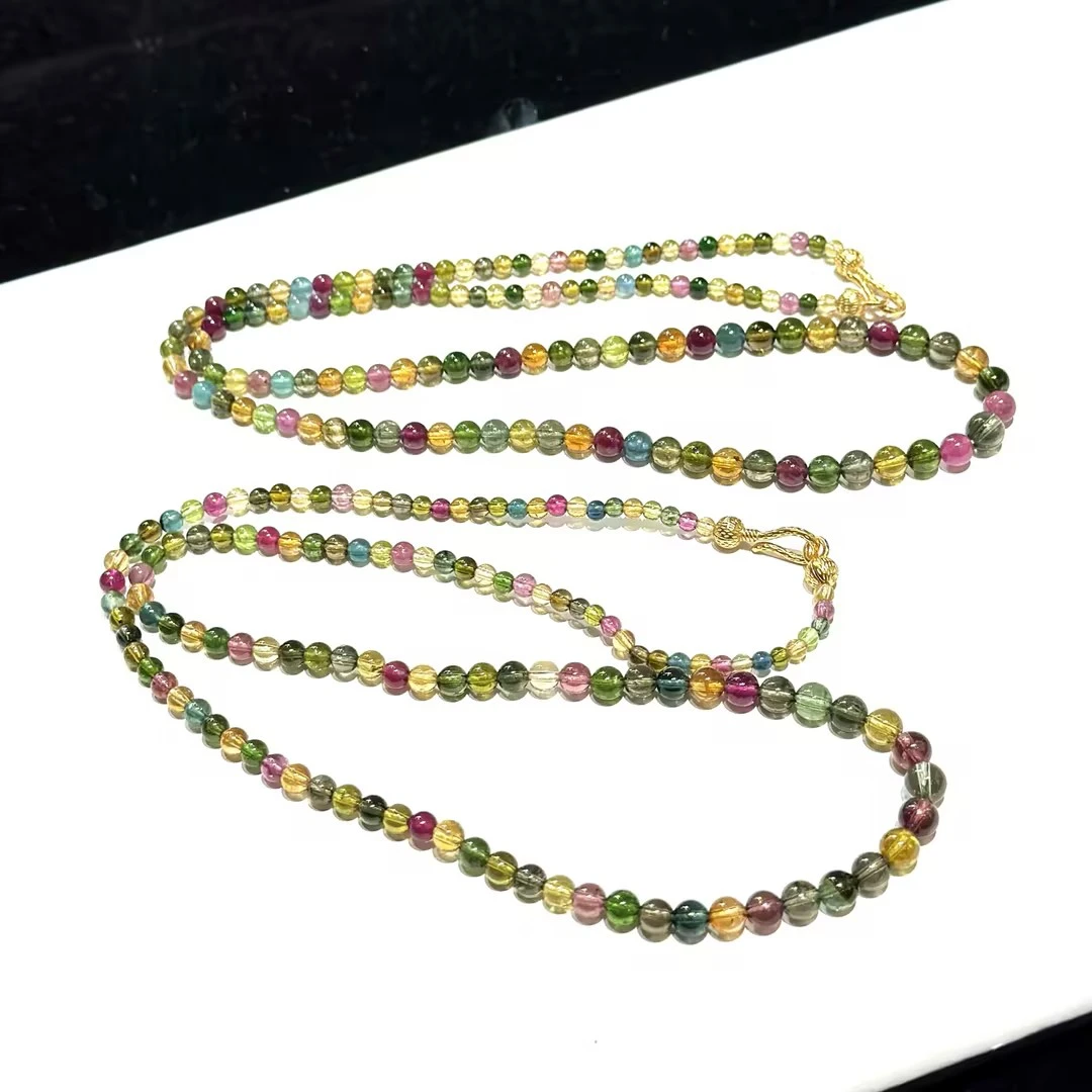 【YS2】玻璃体碧玺塔链-约6*3mm（多样性发其一）