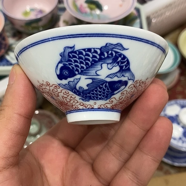 陶摆件景德镇陶瓷主人杯23344