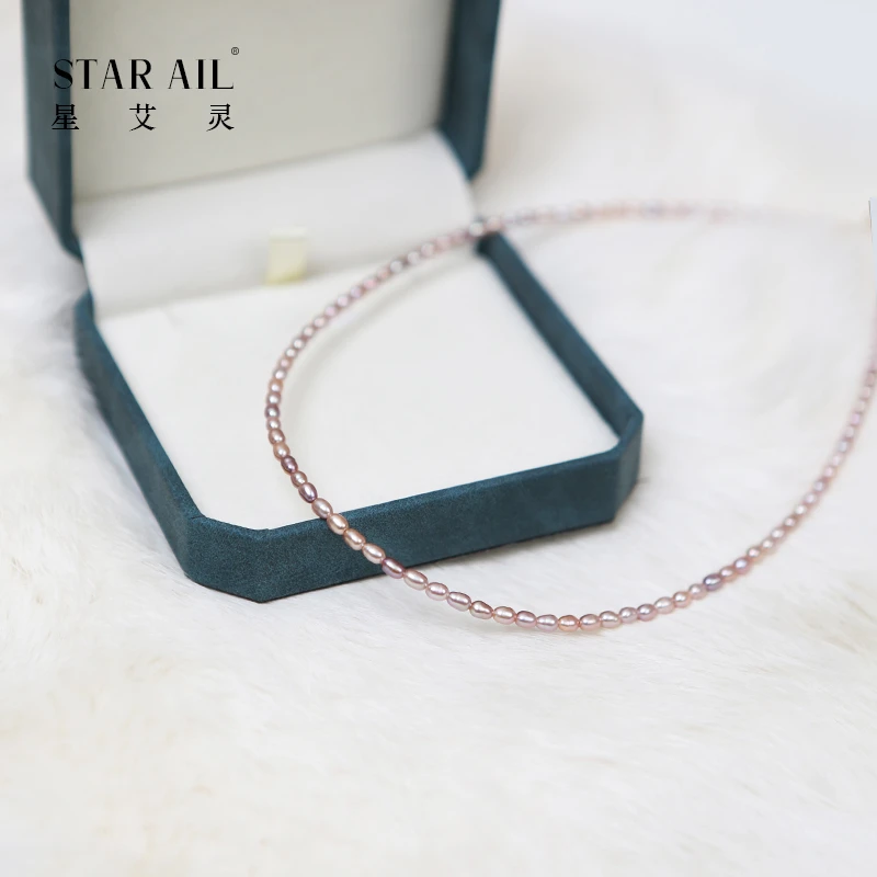 STARAIL/星艾灵【星芒微珠】小米珠珍珠项链百搭2-3mm 14K金