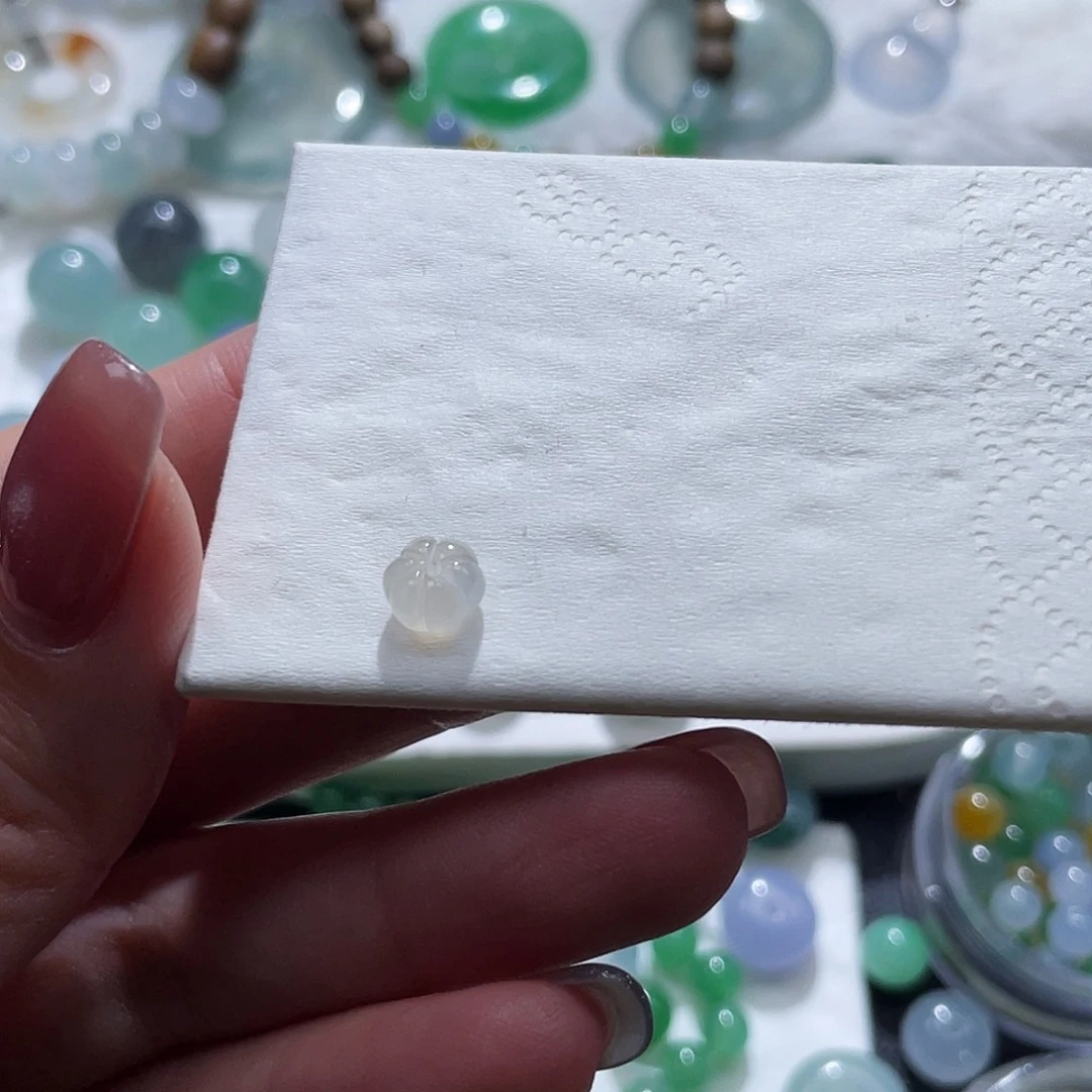 D****翡翠未镶嵌手链卡6.1×4.2