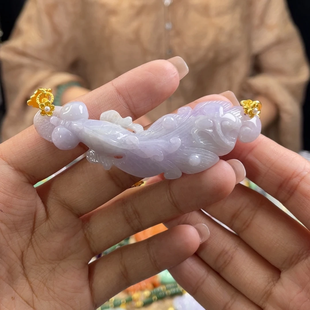 翡翠颈饰未镶嵌代编织