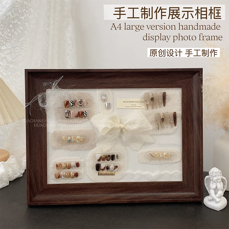 美甲多麻氛围拼接相框穿戴复古拍摄装饰色卡打板背景展示拍照道具