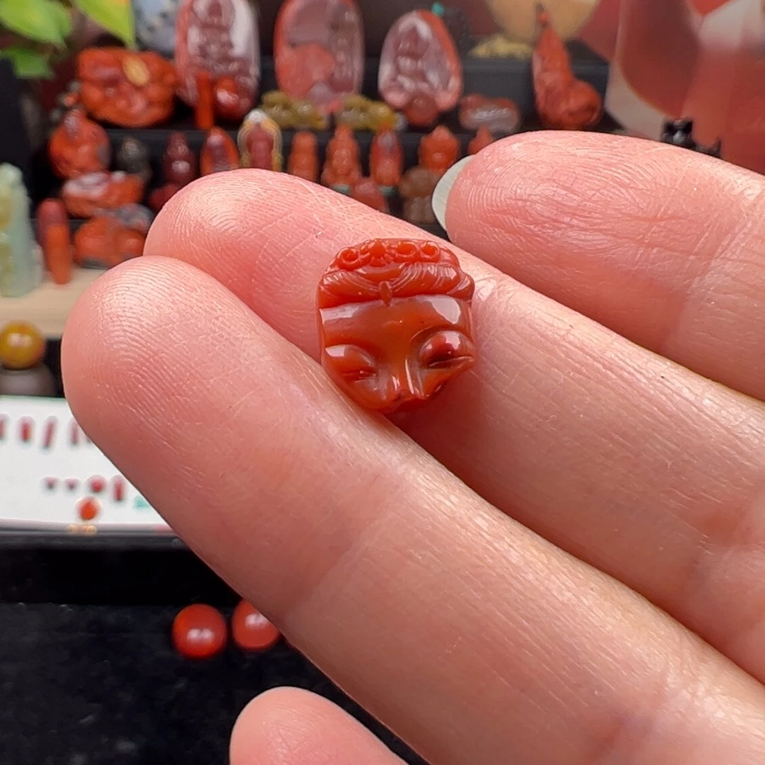 I***e南红玛瑙未镶嵌单珠