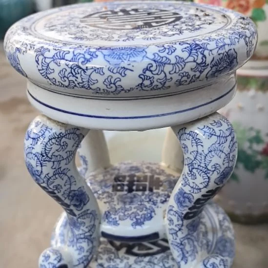 长***城青花瓷器花座一个包邮