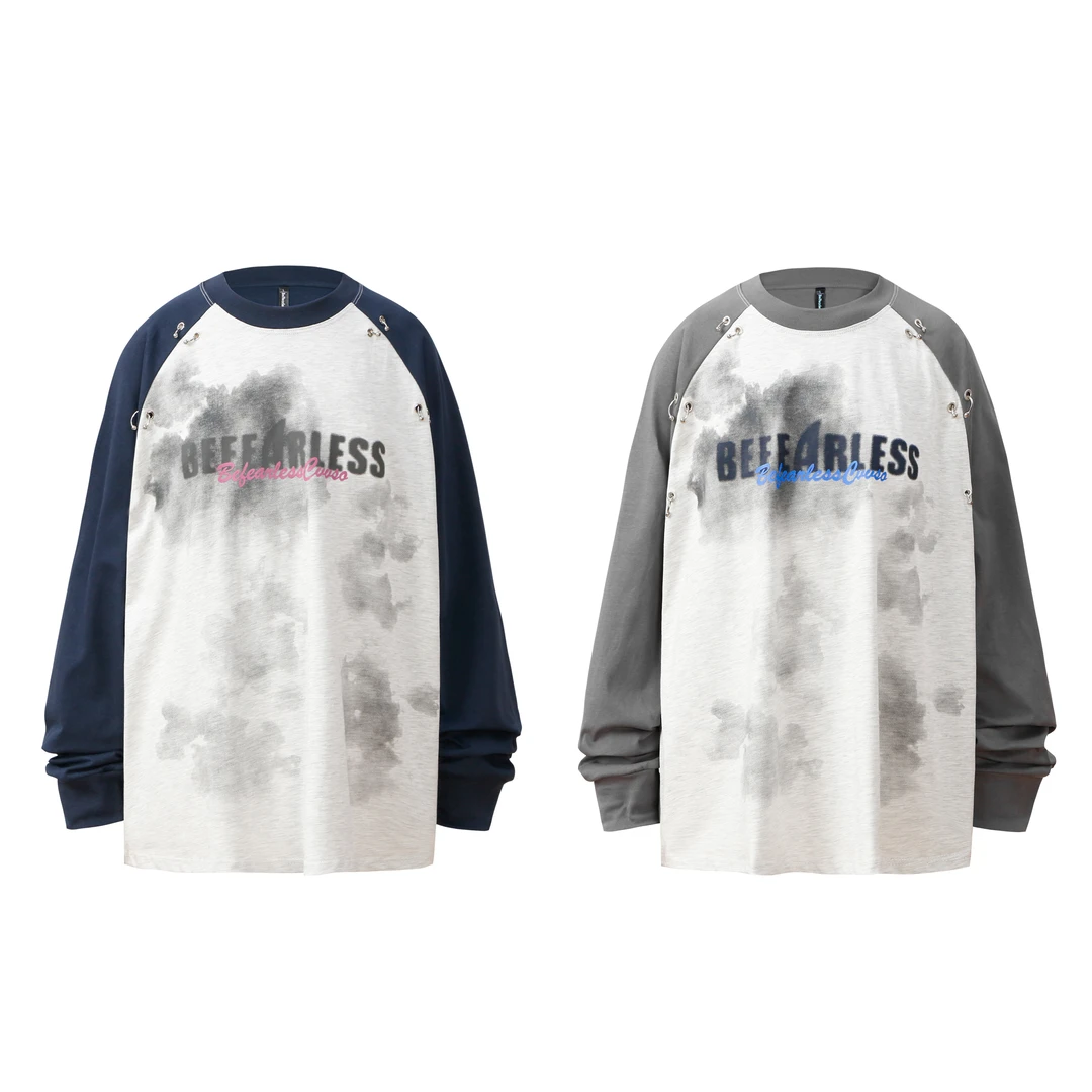 冰淇淋-高克重很有细节的款长袖t恤