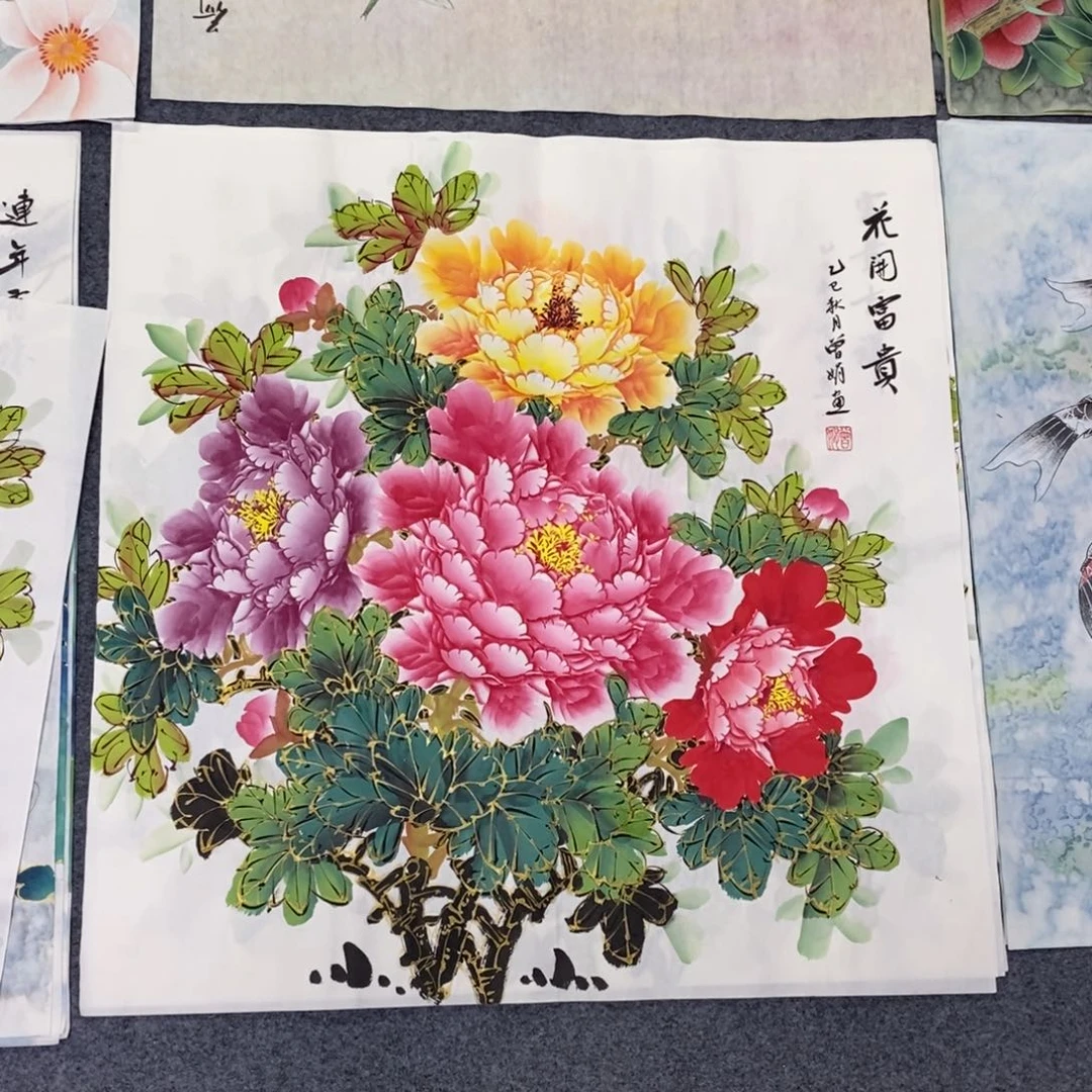 国画尺寸68✖️68斗方精品手绘画