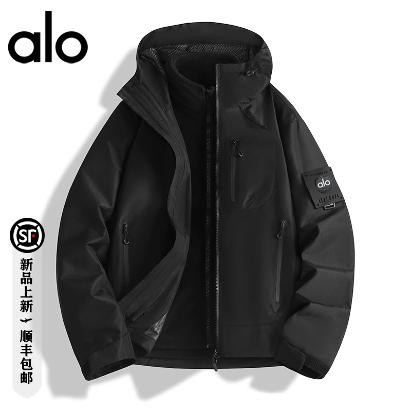 【官方奥特莱斯】品牌折扣 三合一可拆卸防风防水休闲保暖运动夹克