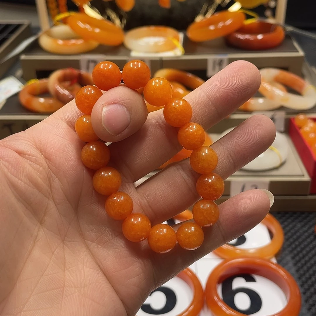 合金石英质玉（黄龙玉）手镯