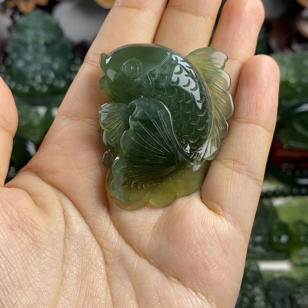 岫玉未镶嵌挂件挂件