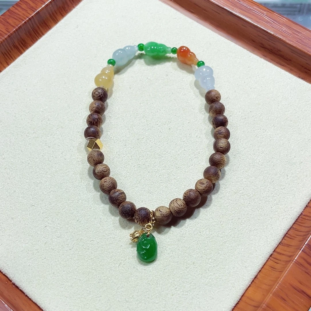 翡翠未镶嵌手链天然缅甸翡翠A货卡6.5