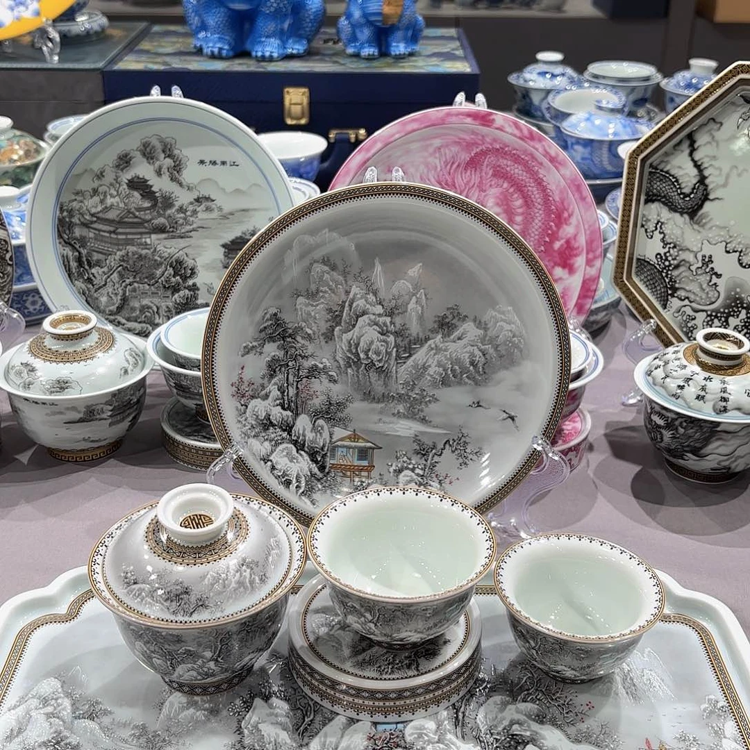 瓷片景德镇瓷器博物陈列
