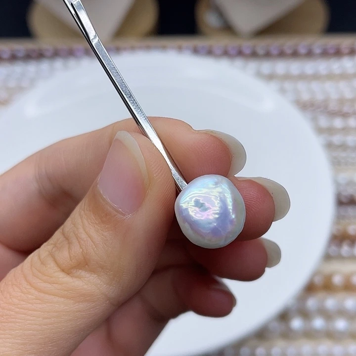 淡水珍珠颈饰银S925镶嵌