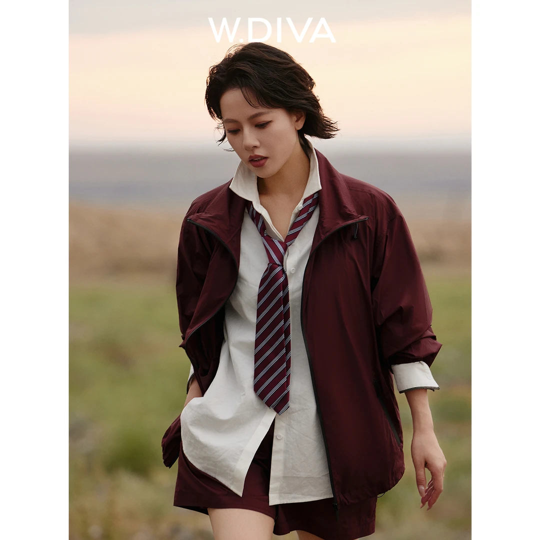 W.Diva【追风】美式机能休闲套装户外慵懒痞帅炸街风女装52D192141