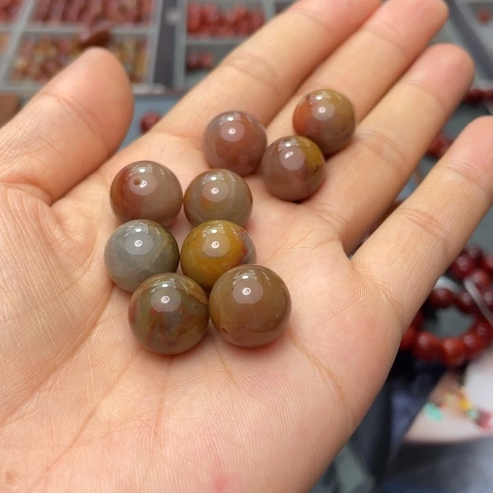 南红玛瑙单珠13多样性发1未镶嵌