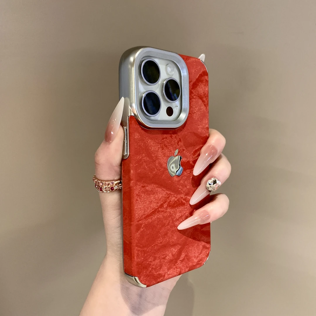 高级雪山绒适用iPhone手机壳14苹果15promax13绒布12软花样手机壳