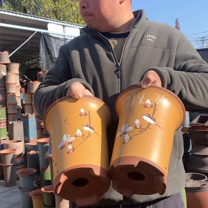 紫砂花盆紫砂花盆盆栽花卉