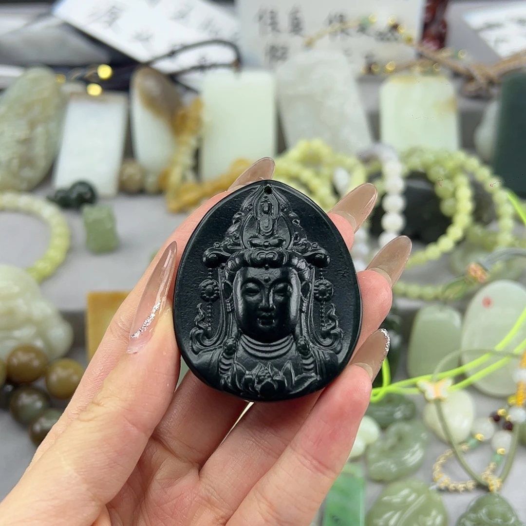 和田玉未镶嵌颈饰