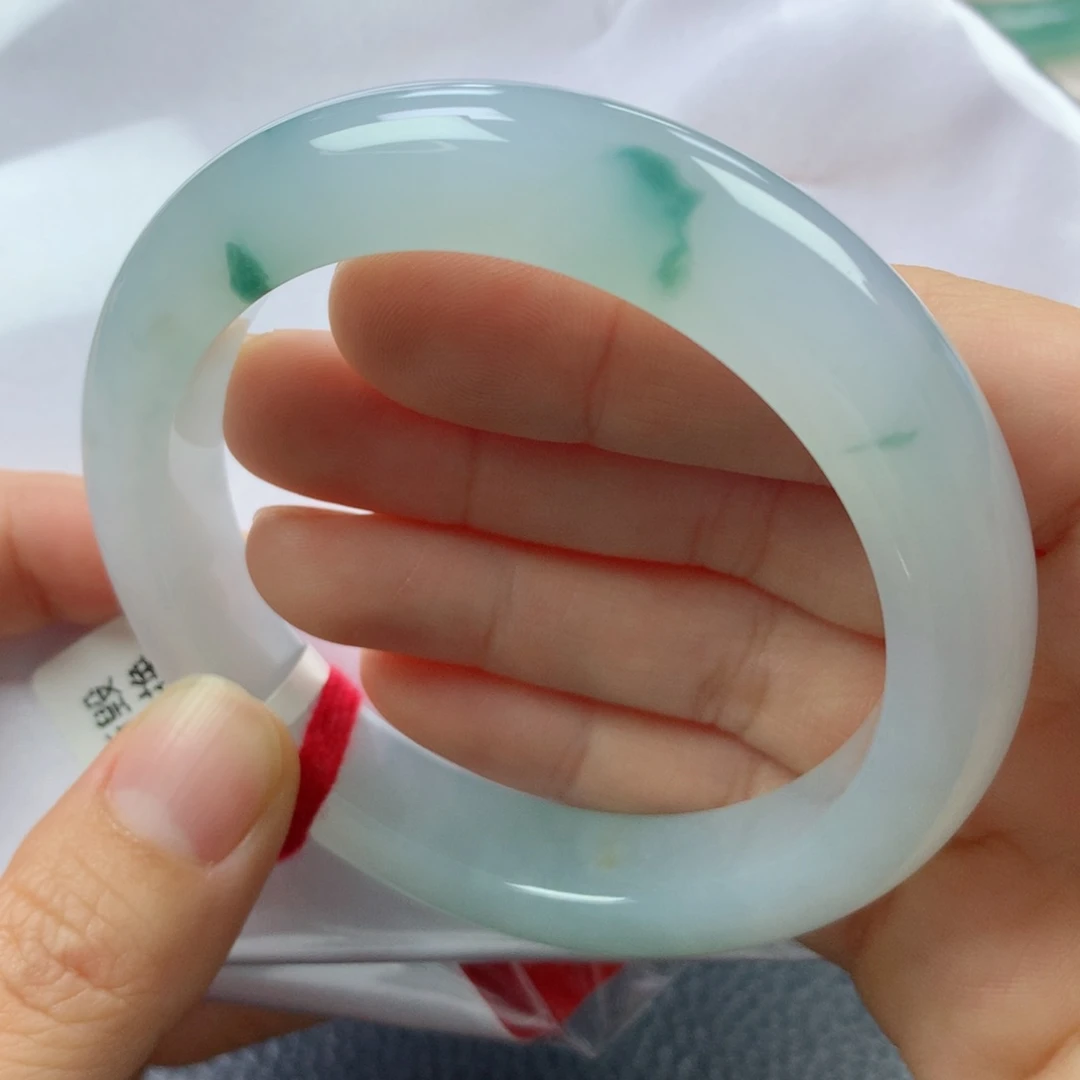 未镶嵌手镯翡翠缅甸天然翡翠A货56.5正