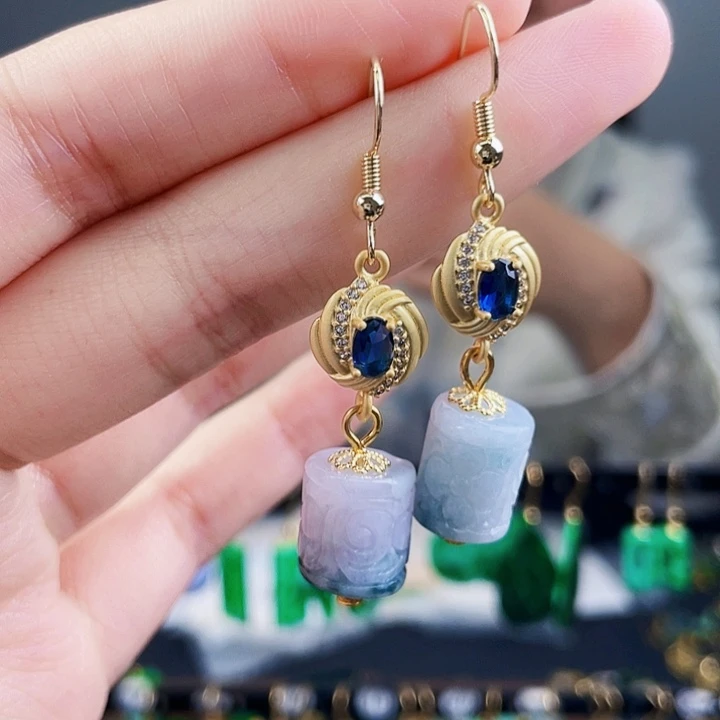 翡翠耳饰未镶嵌饰品