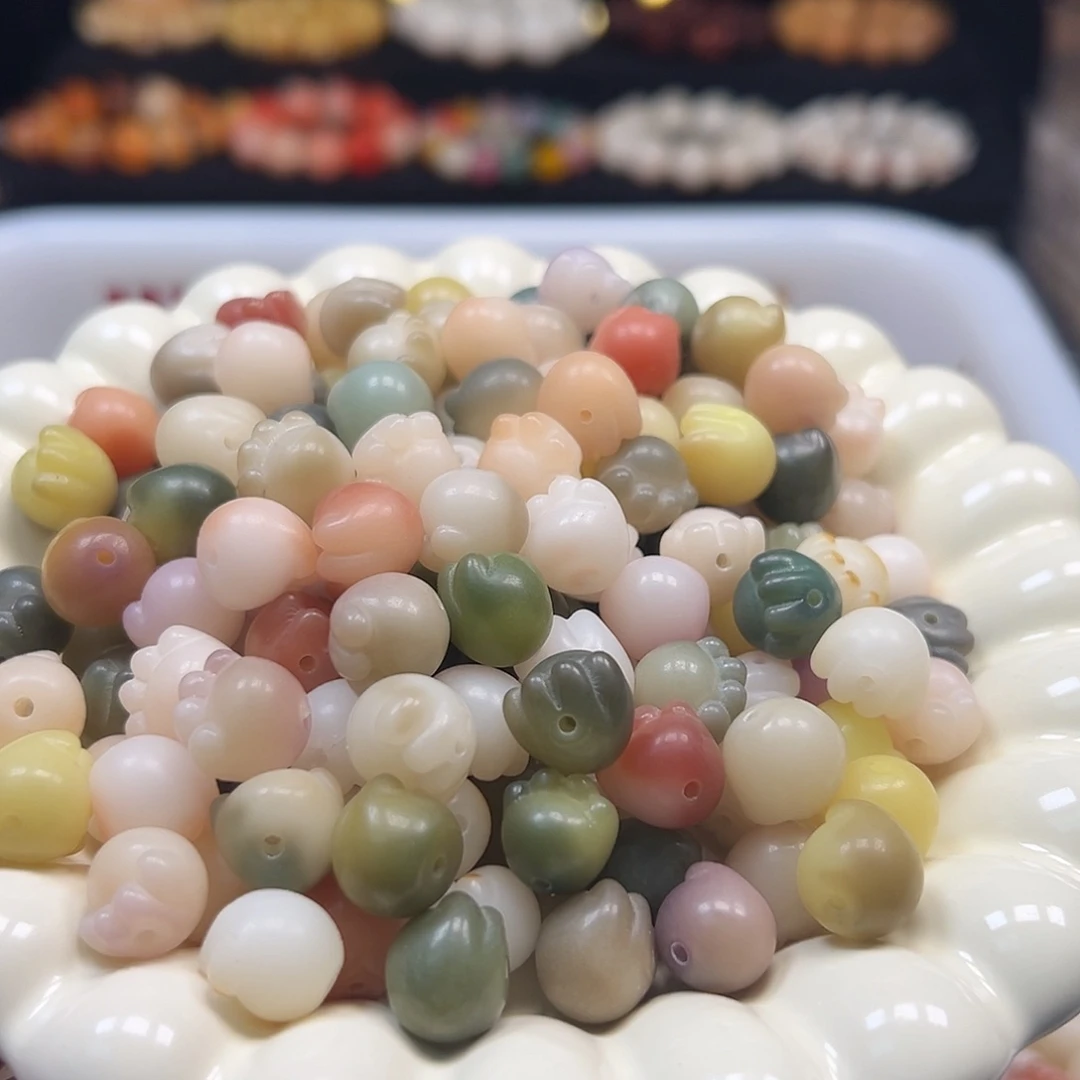 菩提根/象牙果手串卡12多宝猫爪100颗