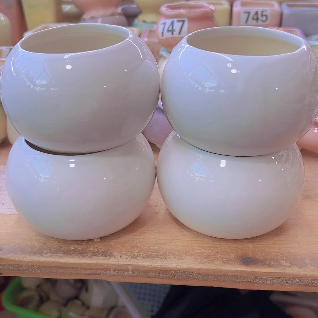 陶瓷花盆当场满12包邮