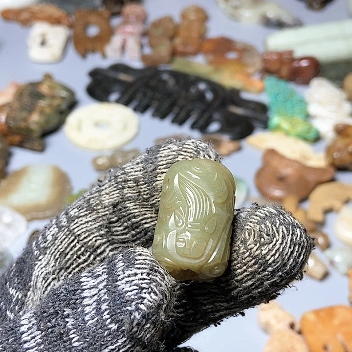 和田玉未镶嵌颈饰129